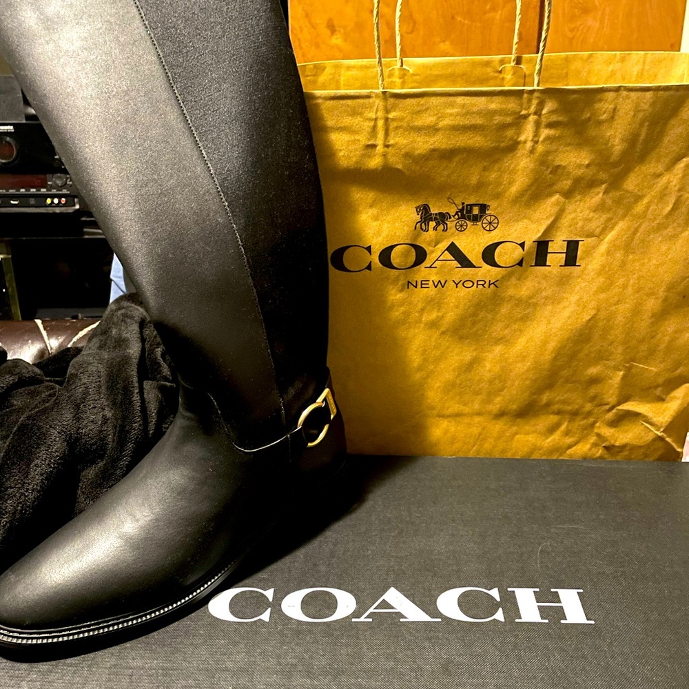 FITZ LEATHER KNEE-HIGH BOOT